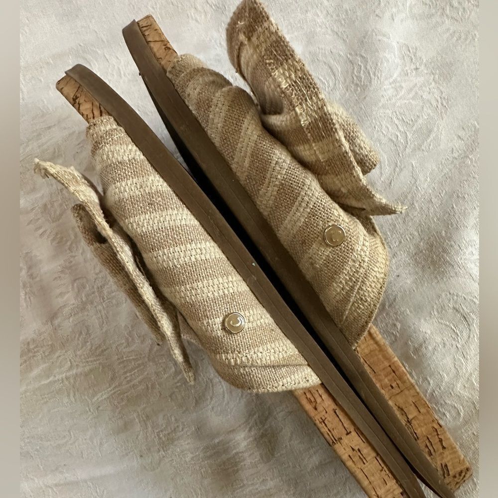 Circus by Sam Edelman Tan Women's Slide Sandals with Cork Soles Size 9 - Picture 4 of 5